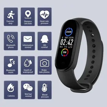 M6/M5 Smart Watch Sport Fitness Brățară Tracker Heart Rate Monitor de Presiune sanguina Bărbați Femei Sport Smartwatch Pentru Android IOS