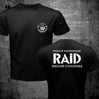New Sosire T-Shirt New Franța Speciale De Elită A Forțelor De Poliție Unitate De Gign Raid K-9 Canin De Câine Tricou Casual, Din Bumbac Tricou