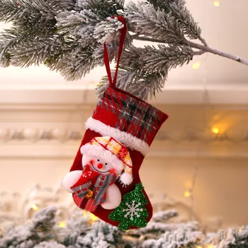Noi Anul 2021 Sac de Cadouri de Crăciun Ciorap Decor de Crăciun pentru Acasă 2020 Navidad Noel Șosete Ornamente de Crăciun Cadou de Crăciun