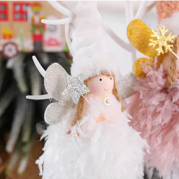 Noi Anul 2022 Cadouri de Crăciun de Mătase de Pluș Înger Păpuși de Crăciun Ornament pentru Pomul de Crăciun Noel Decor pentru Acasă Navidad 2021 Decor