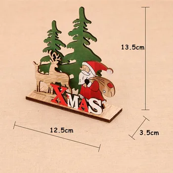 Noi Anul 2022 Crăciun Pandantive din Lemn Xmas Copac Agățat Ornamente Ambarcațiuni de Lemn Decoratiuni de Craciun pentru Casa de Copii Cadou de Navidad