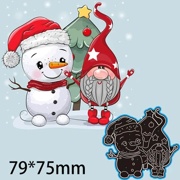 Noi Moare de Tăiere Crăciun Fericit Decor Album Relief Ambarcațiuni de Hârtie Album Card de Pumn Cuțit Mucegai 79*75 mm