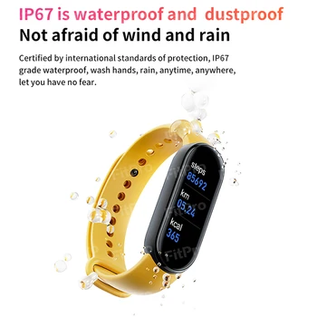 Noul M6 Ceas Inteligent Bărbați Femei Smartwatch Heart Rate Monitor De Fitness Sport Rezistent La Apa Bratara Pentru Xiaomi Android Smartband