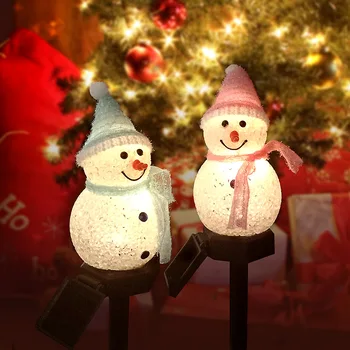 Om De Zăpadă De Crăciun Lumina Solara Ornamente De Crăciun Gradinarit Decorare Cadou De Crăciun Acasă Decorare Accesorii De Anul Nou 2022
