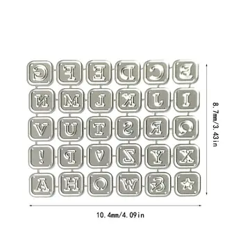 P82C Literele Alfabetului Tăiere de Metal Moare Stencil Scrapbooking DIY Album Timbru de Hârtie