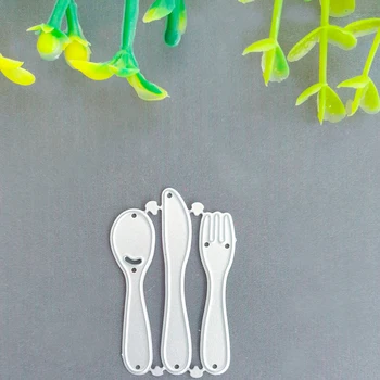 Tacamuri consumabile furculiță lingură, cuțit decorativ din metal de tăiere mor de tăiere carte de hârtie cuțit de ștanțare die