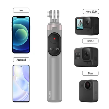 TELESIN fără Fir Control de la Distanță Bluetooth Selfie Stick Monopod Trepied Pentru GoPro GoPro Erou 10 9 8 Max Pentru Apple IPhone 13 Telefon