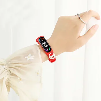 Xiaomi smart band 6 5 4 3 Crăciun watchband culori Contrastante Bratara de Înlocuire Sport Încheietura mâinii Brățara Brățară pentru xiaomi