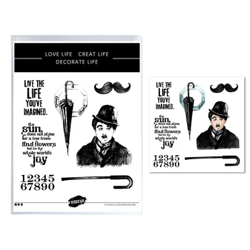 YIXUAN Mime Master Chaplin Moare de Tăiere Clar Timbru Set DIY Scrapbooking Stencil Decor de Metal Moare Timbre Pentru Carduri Amuzante Bucurie